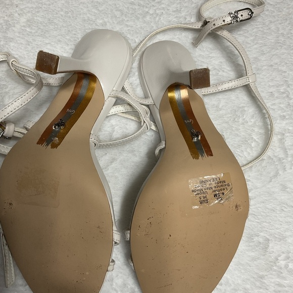 Sam Edelman Cream Strappy Heels - Picture 4 of 11